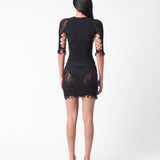 Miranda Dress in Jet Black Floral