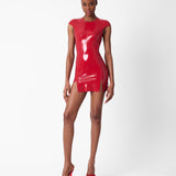 Player Latex Dress Red