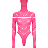 Pearl Bodysuit Shocking Pink