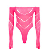 Pearl Bodysuit Shocking Pink