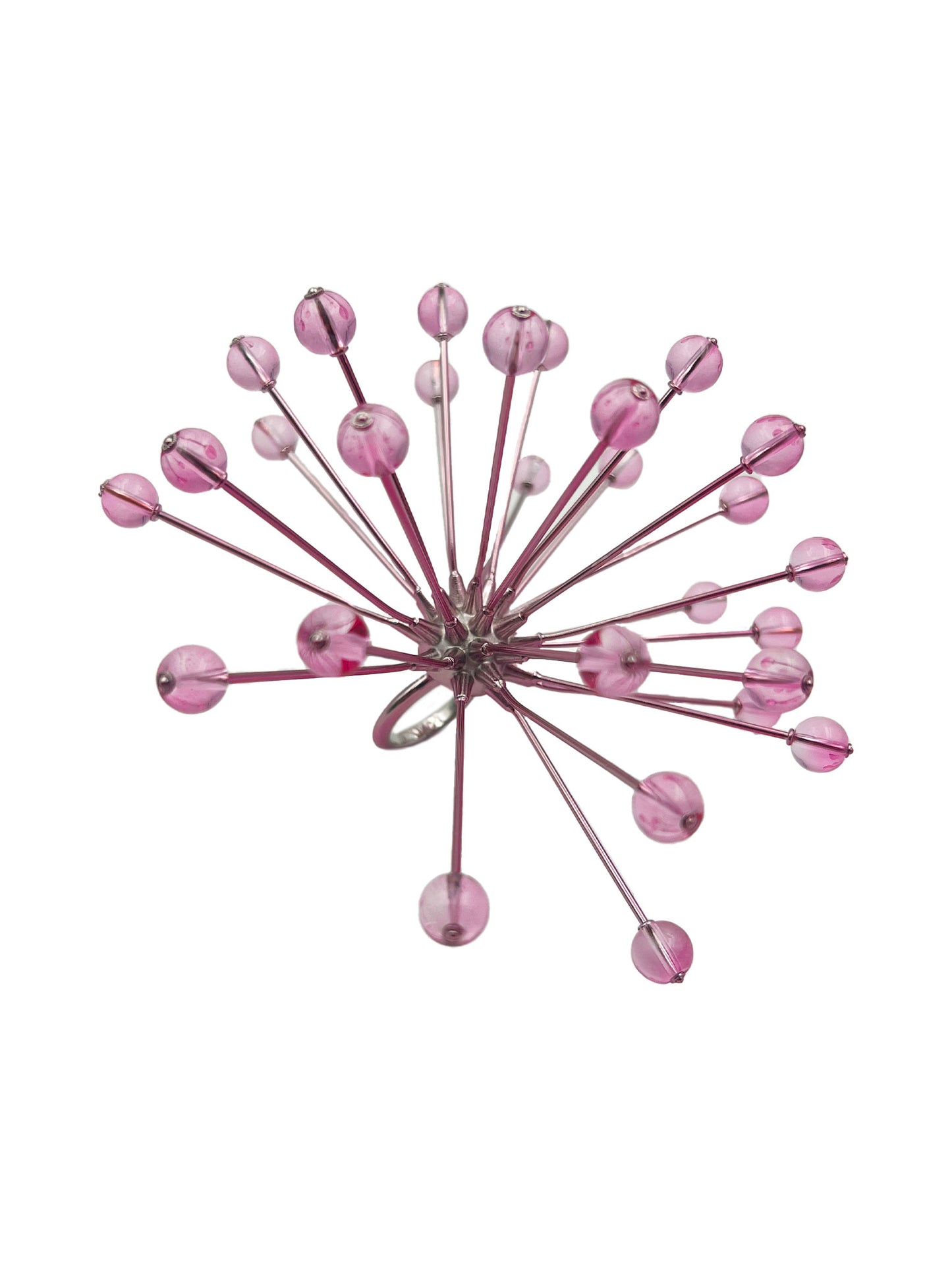 Pearl Explosion Ring Barbie Pink