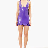 Florence Latex Dress Grape Punch