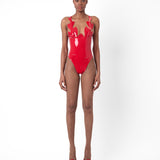 Roast Latex Bodysuit Red