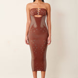 Roxie Dress Old Money Brown