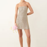 Selena Rhinestone Dress in 24 Carat