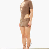 Daisy Bodysuit Tobacco