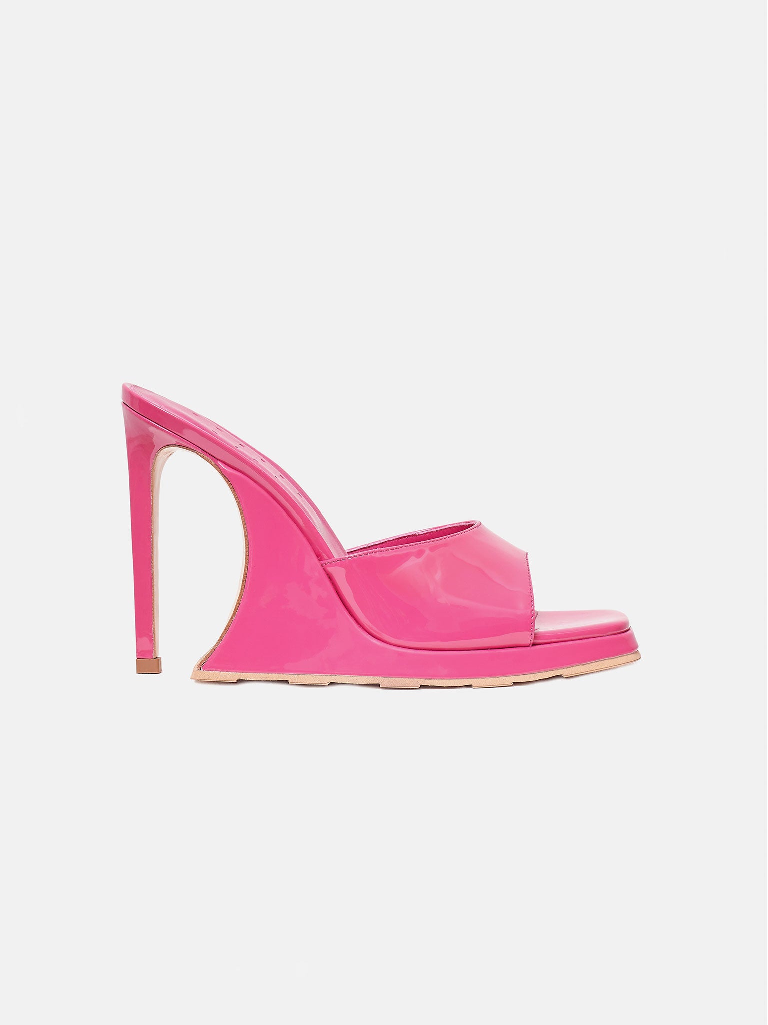 Shops pink mule heels