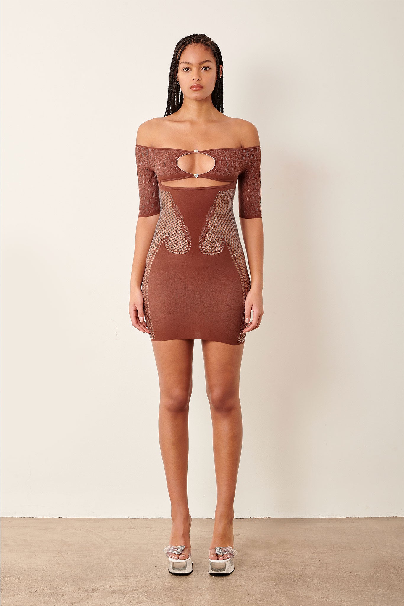 【関税込み】Poster Girl ブルー Archer ミニドレス Archer Bandeau Cut Out Bodycon Mini Dress Blue | POSTER GIRL