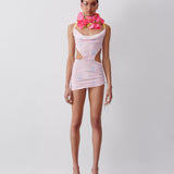 Amber Dress Pink Gingham