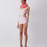 Amber Dress Pink Gingham