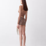 Kennedy Micro Skirt Kahlua Sequin