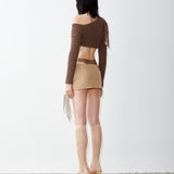Alba Mini Skirt Camel