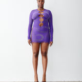 Rhinestoned Miranda Dress Twilight