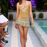 Penny Pleated Micro Skirt Lemon Haze