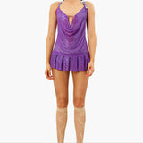 Barbara Mini Dress Amethyst