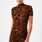 Knockout Jumpsuit Chestnut Leopard Print