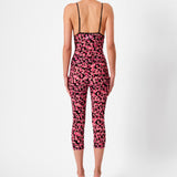 Knockout Capris Pink Leopard Print