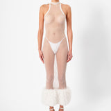 Oksana Dress White