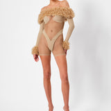 Katya Playsuit Beige