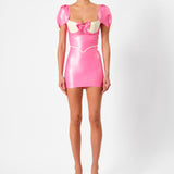DOLLY LATEX DRESS PINK