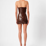 Bloom Bandeau Dress Brown