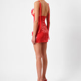 The Annamaria Latex Dress Sheer Rouge