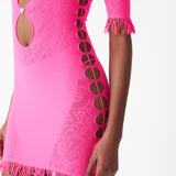 Miranda Dress in Shocking Pink