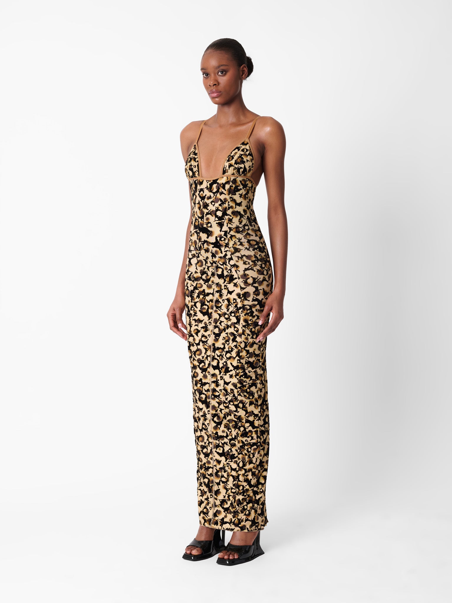 poster girl doll dress beige zebra print POSTER GIRL