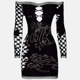 Coco Dress Long Sleeve in Jet Black