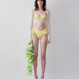 Denise Bikini Top Yellow Gingham