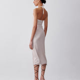 Heather Midi Dress Pumice Stone