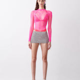 Georgia Top Shocking Pink