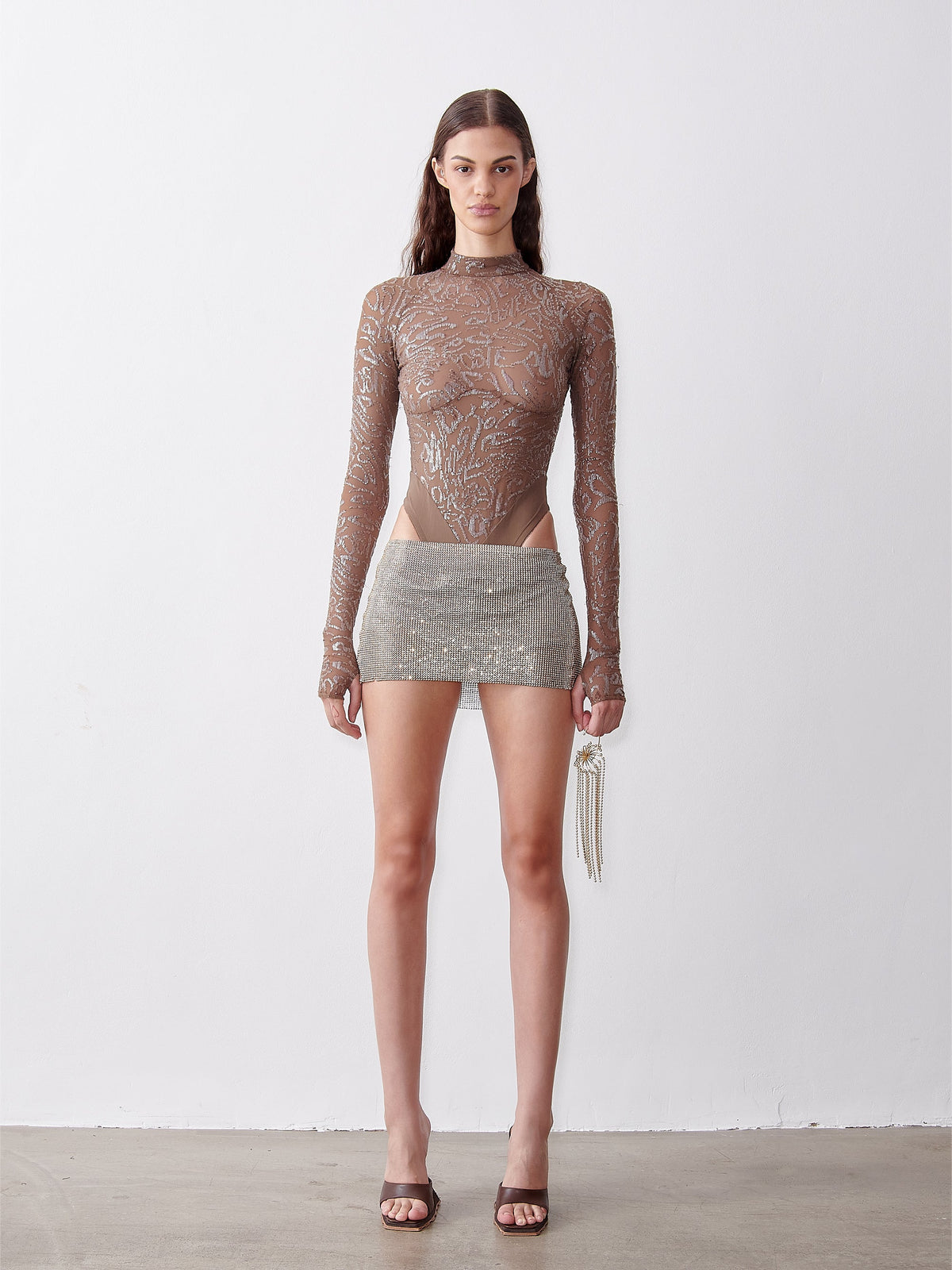 Anna Nicole Bodysuit Kaluha Sequin