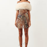 Sela Fur Dress Matte Bambi