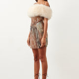 Sela Fur Dress Matte Bambi