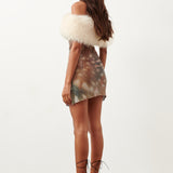 Sela Fur Dress Matte Bambi