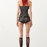 Calamity Corset Black Canvas