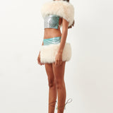 Clyde Fur Skirt Ombre