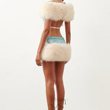 Clyde Fur Skirt Ombre