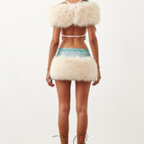 Clyde Fur Skirt Ombre