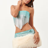 Clyde Fur Skirt Ombre