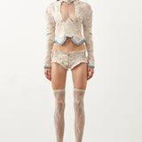 Kracken Hotpants Floral Brocade