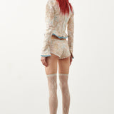 Kracken Hotpants Floral Brocade