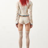 Kracken Hotpants Floral Brocade