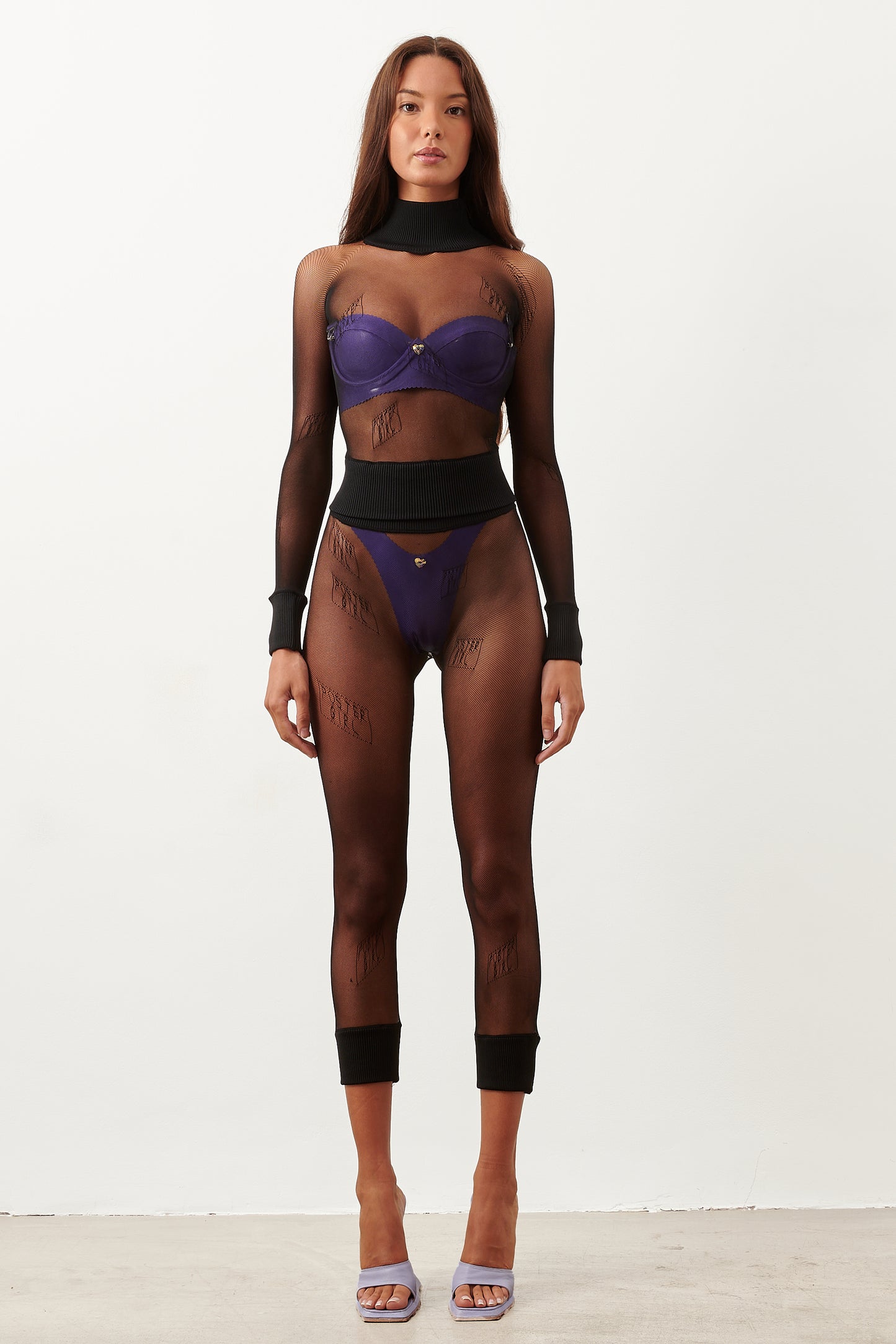 Ahoy Crop Top Black
