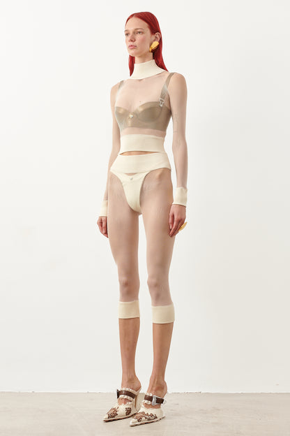 Ahoy Crop Top Oyster