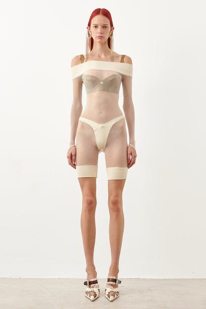 Rum Playsuit Oyster