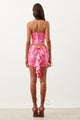 Barbossa Bandeau  Latex Top Fuchsia Pink