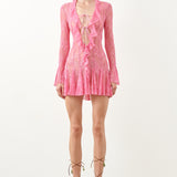 Dakota Mini Dress Fuchsia Pink