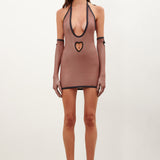 Kylie Dress Jersey Brown